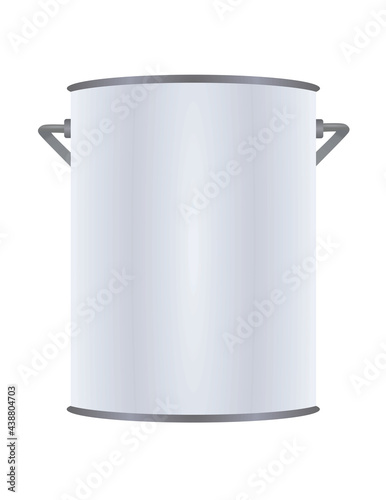 Blank color bucket. vector illustration
