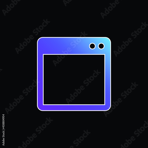 Basic Window Appearance blue gradient vector icon