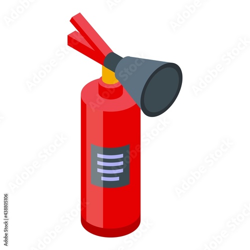 Fire extinguisher icon. Isometric of Fire extinguisher vector icon for web design isolated on white background