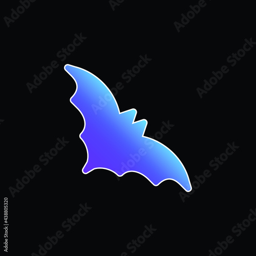 Bat blue gradient vector icon