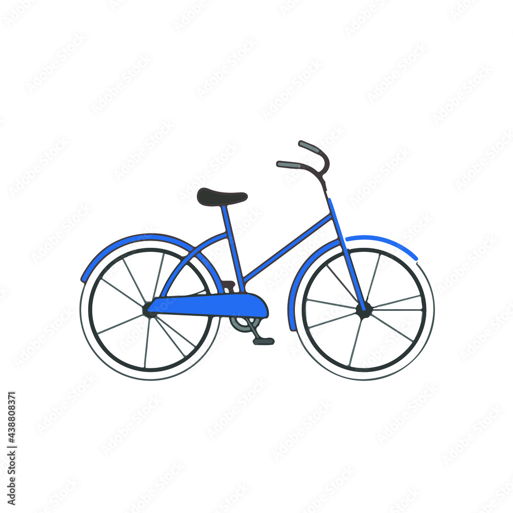 bicycle isolated on white