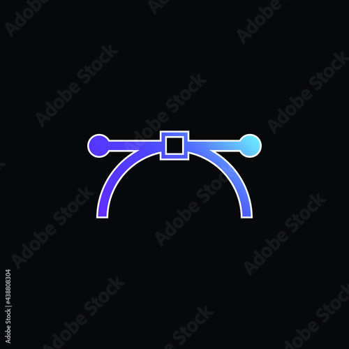 Anchor Point blue gradient vector icon