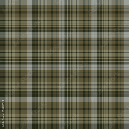 Wallpaper Mural Seamless pattern in grey-green colors for plaid, fabric, textile, clothes, tablecloth and other things. Vector image. Torontodigital.ca