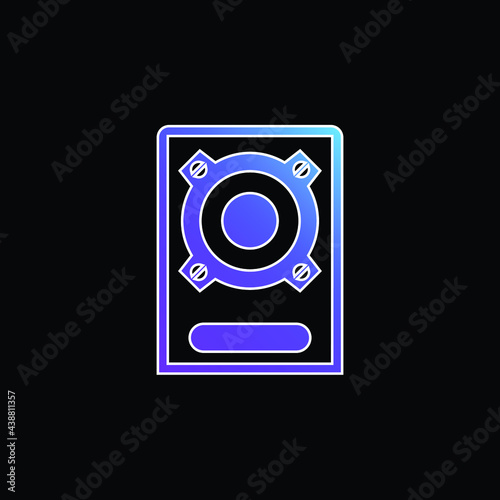 Boombox Speaker blue gradient vector icon