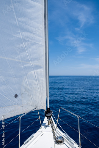 Cyclades islands, Greece. Aegean sea sailing, summer holidays © Rawf8