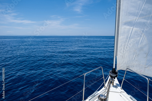 Aegean sea sailing, summer holidays in Cyclades islands, Greece © Rawf8