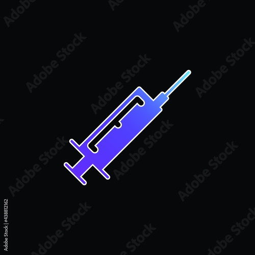 Botox blue gradient vector icon
