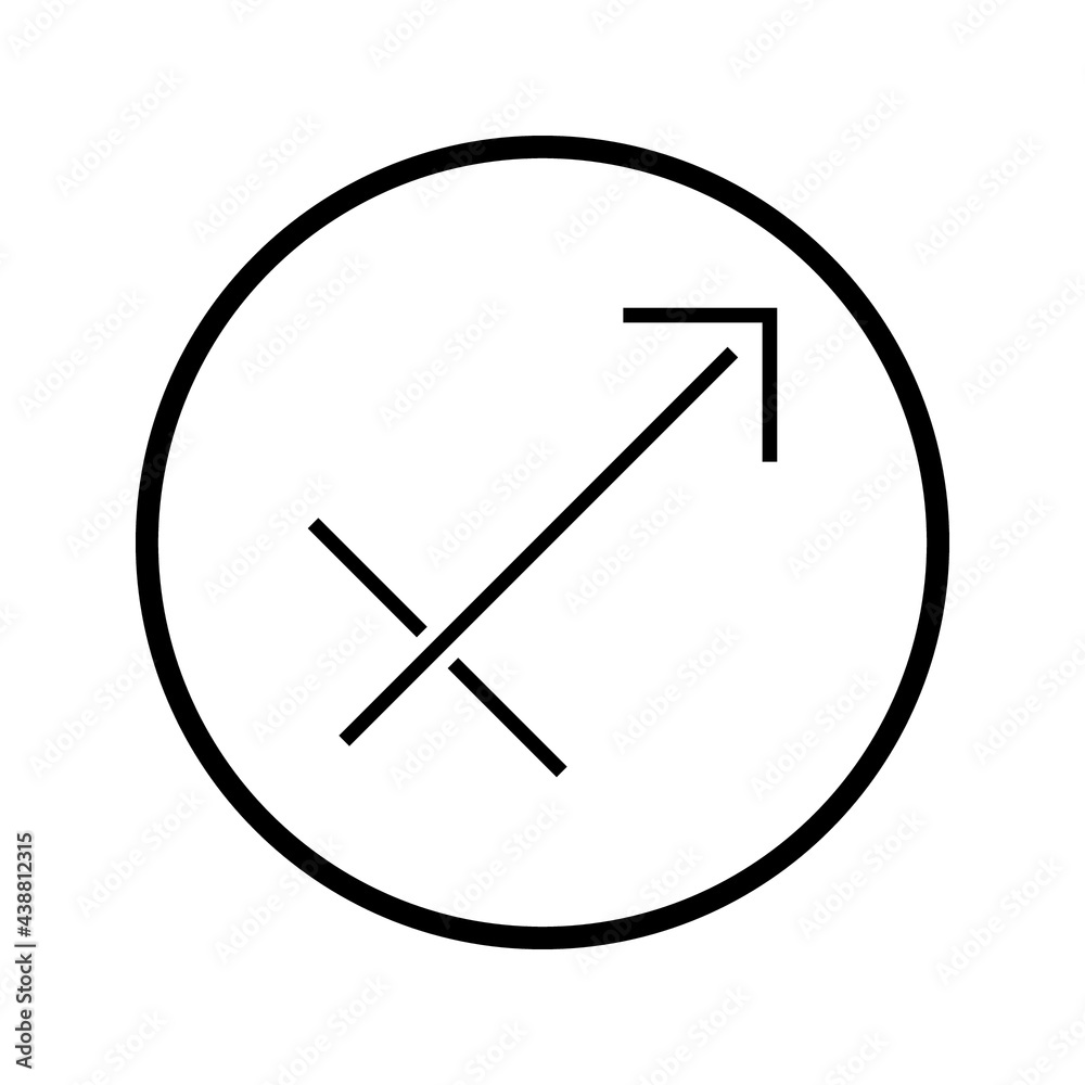 sagittarius zodiac icon vector isolated on white background sagittarius zodiac icon vector isolated on white background