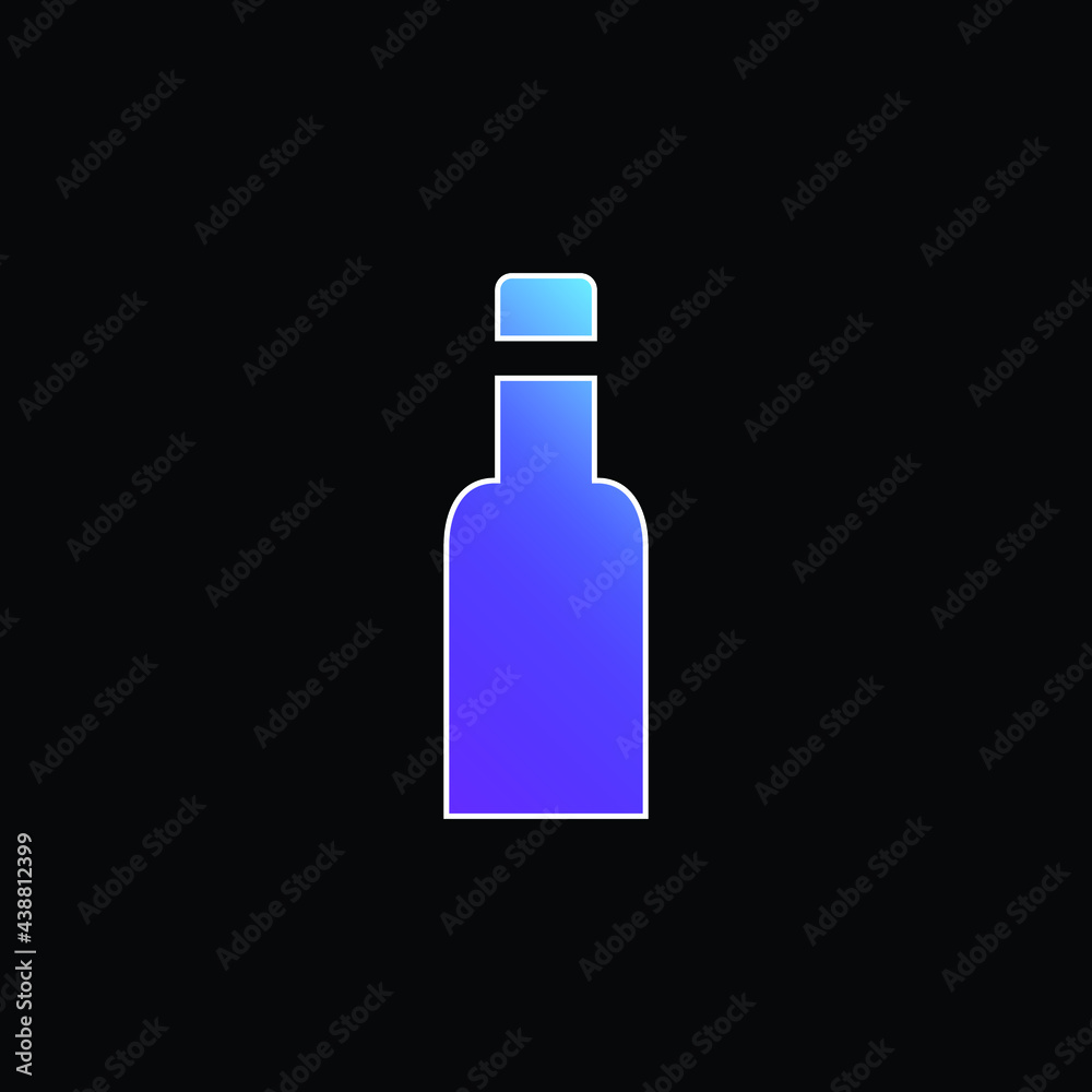 Bottle Black Container blue gradient vector icon Bottle Black Container blue gradient vector icon