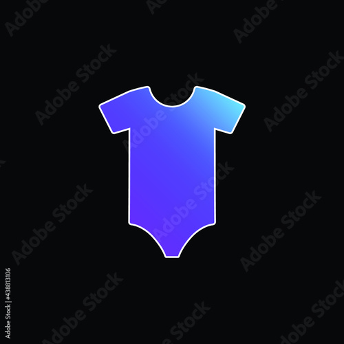 Bodysuit blue gradient vector icon