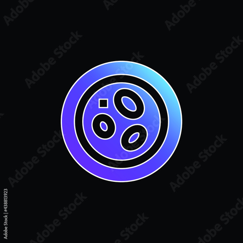 Blood Cells blue gradient vector icon