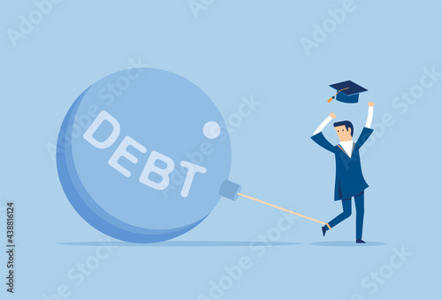 Huge debts accumulated after graduation