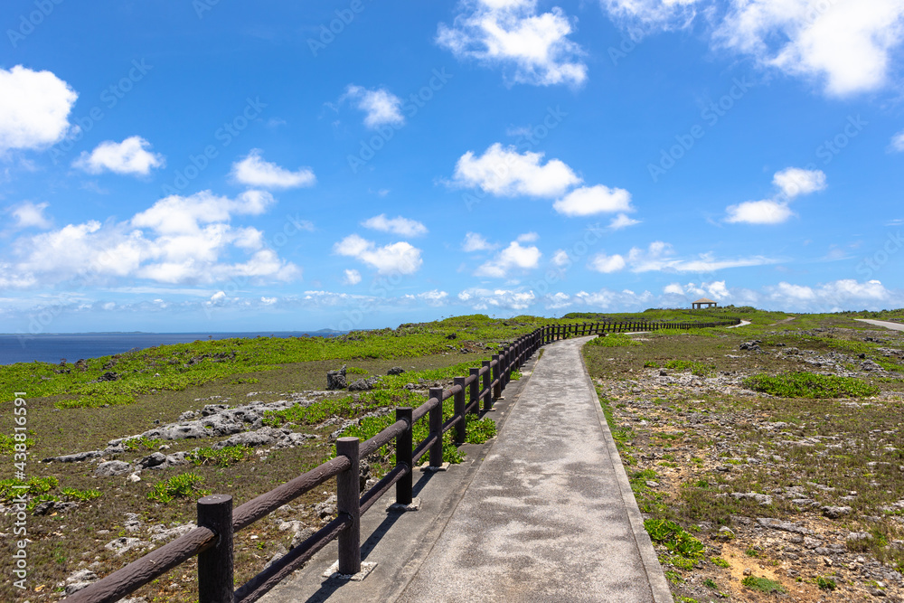 沖縄県宮古島、6月の風景・日本
