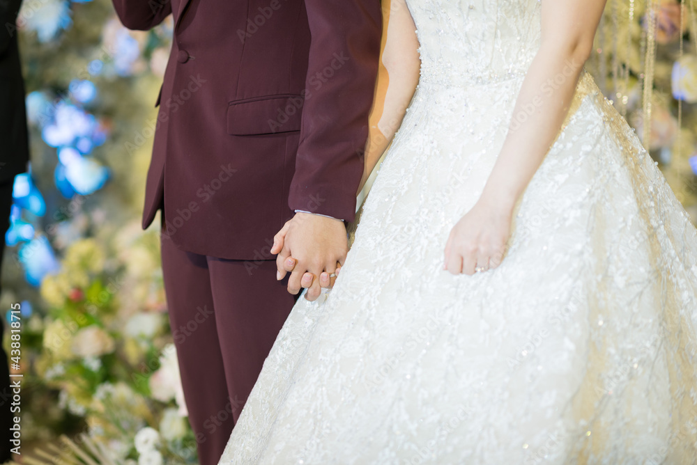 hand together love couple, romantic and happy concept, wedding couple, groom and bride hand hand together love couple, romantic and happy concept, wedding couple, groom and bride hand