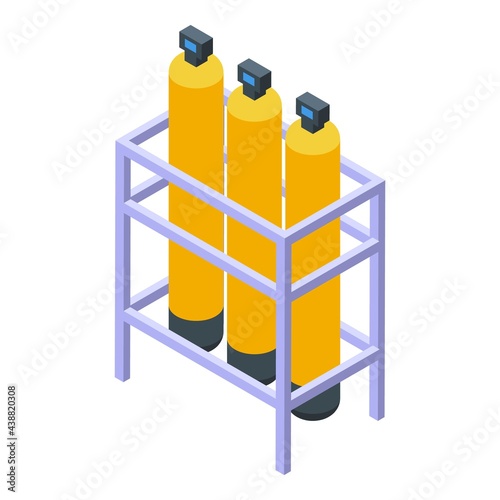 Water purification home tanks icon. Isometric of Water purification home tanks vector icon for web design isolated on white background