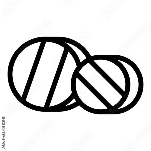 Pills sleep jet lag icon. Outline Pills sleep jet lag vector icon for web design isolated on white background