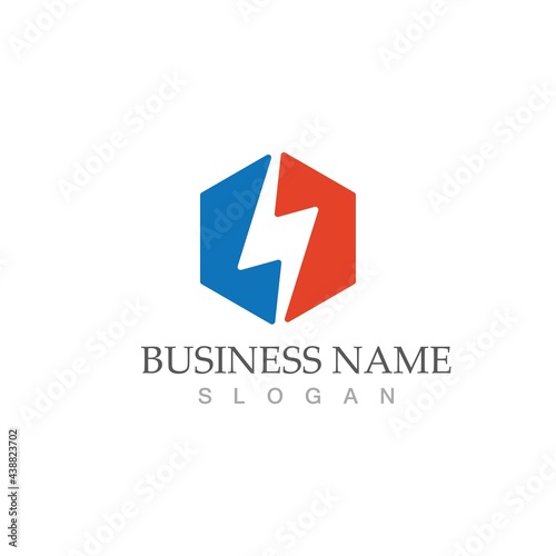 Free Download flash thunderbolt logo template - GFXLoad