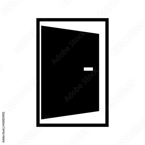 Door flat icon. Single high quality outline symbol for web design or mobile app. Door thin line signs for design logo. eps 10