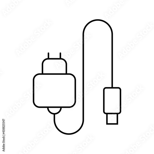 charger Flat icon on white background. eps 10