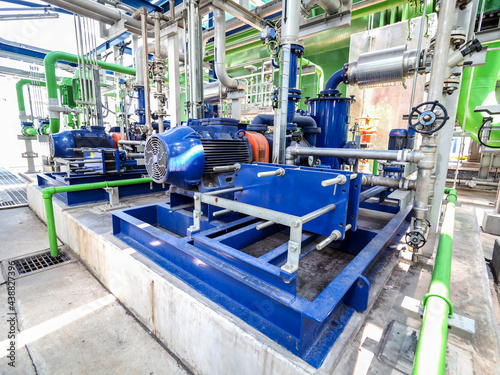 Vacuum systems for apply industrial zone in Combined-Cycle Co-Generation Power Plant with closed up