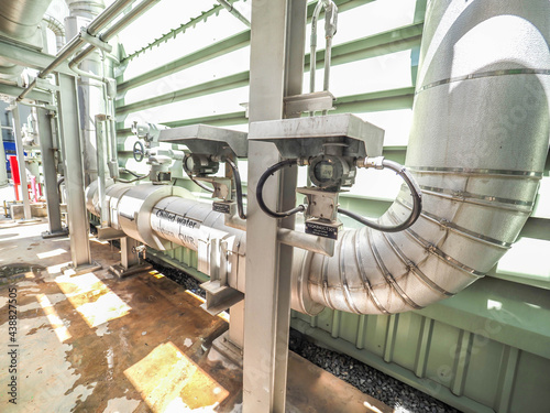 Pressure transmitter was installed in power plant.