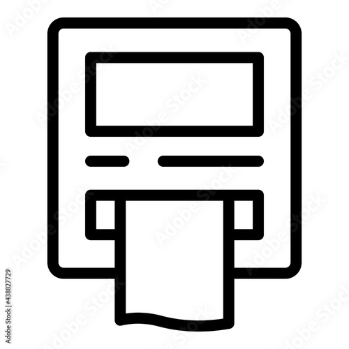 Taximeter taxi icon. Outline Taximeter taxi vector icon for web design isolated on white background