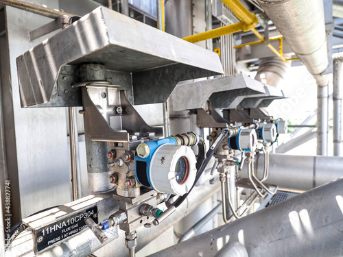 Pressure transmitter was installed in power plant.