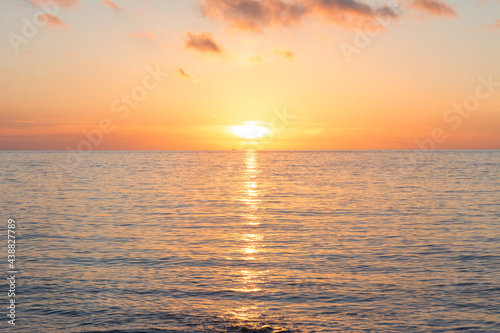 Sunset on the beach of Jijel state, Algeria, Mediterranean sea, North Africa, Maghreb, Mediterranean sea, Mediterranean, Jijel Algeria