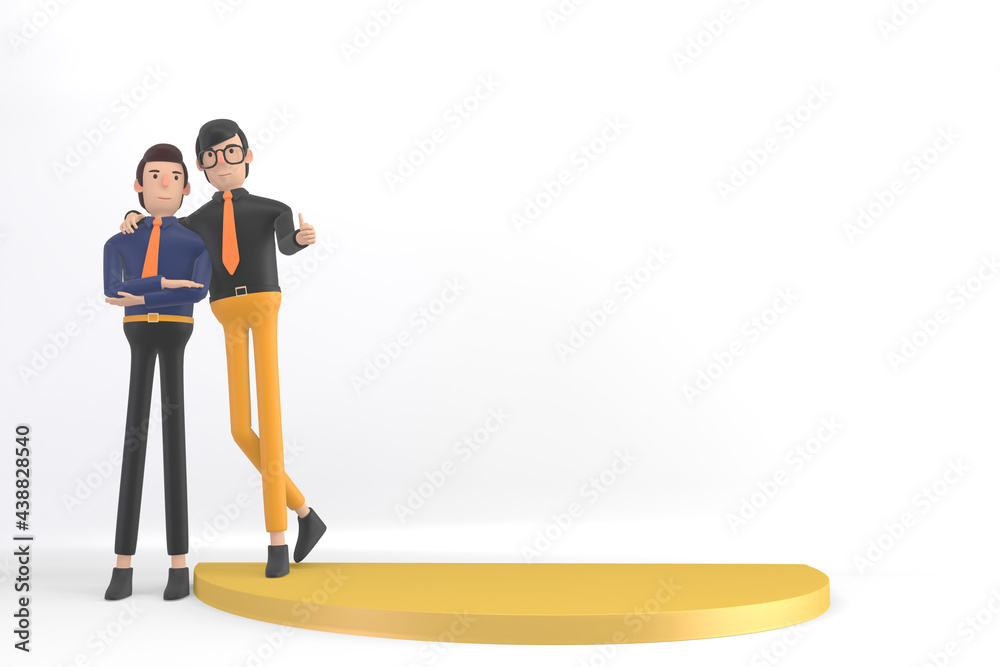 business man mock up on background for placing product images.3D rendering business man mock up on background for placing product images.3D rendering