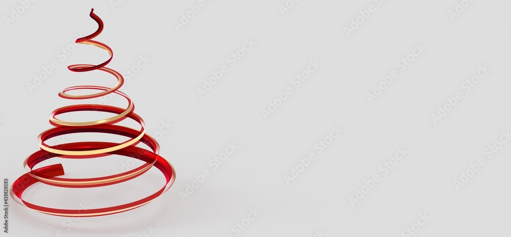 winter merry christmas card modern 3d minimal