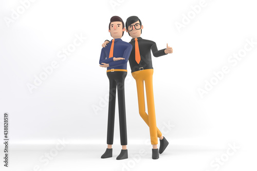 business man mock up on background for placing product images.3D rendering