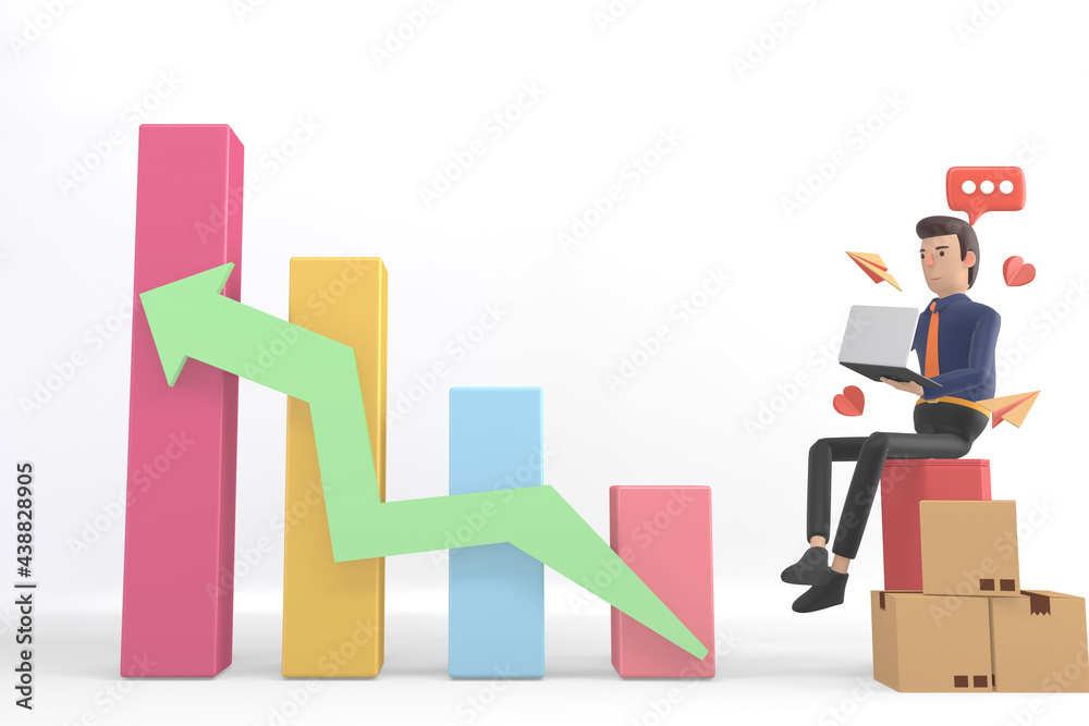 business man mock up on background for placing product images.3D rendering business man mock up on background for placing product images.3D rendering