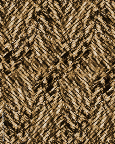 Seamless pattern in Shibori style in brown tones