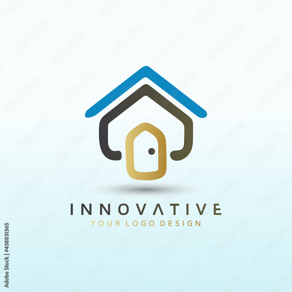 Real estate investor unique and friendly logo Real estate investor unique and friendly logo
