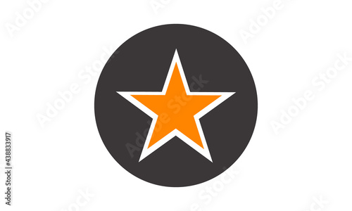 Star logo design. Universal abstract logo with a star symbol for any business. Star sign - a leader  success  and power. Vector illustration 