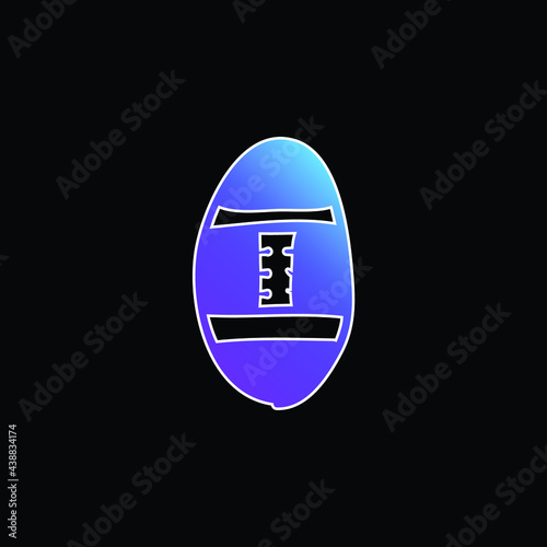 Ball Filled Hand Drawn Tool blue gradient vector icon