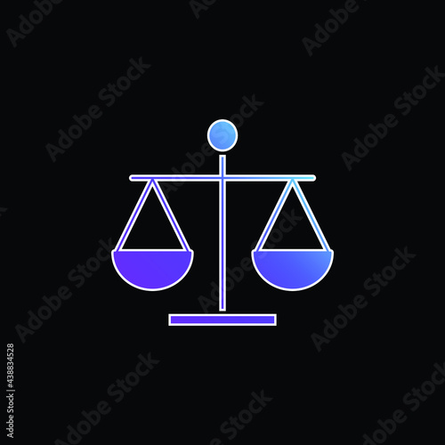 Balance blue gradient vector icon