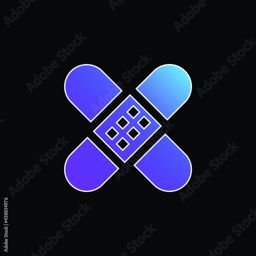 Bandage blue gradient vector icon