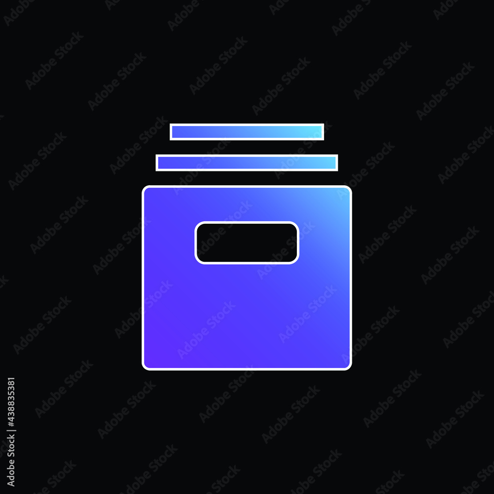 Archive blue gradient vector icon Archive blue gradient vector icon