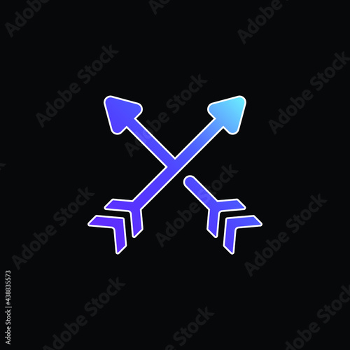 Arrows blue gradient vector icon