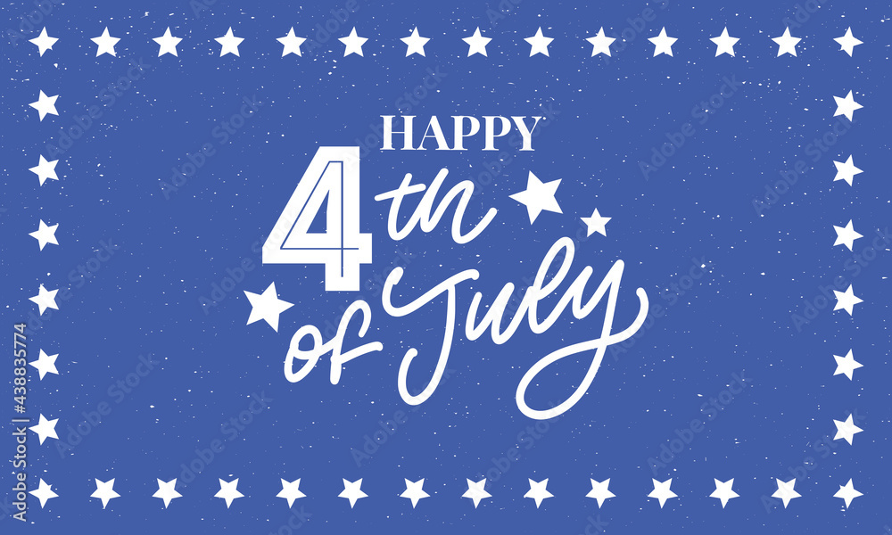 illustration of 4th of July Background with American flag illustration of 4th of July Background with American flag