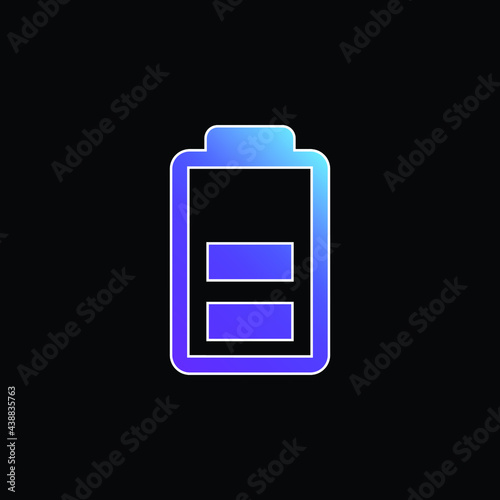 Battery blue gradient vector icon