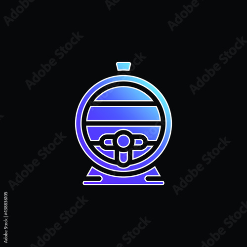 Barrel blue gradient vector icon