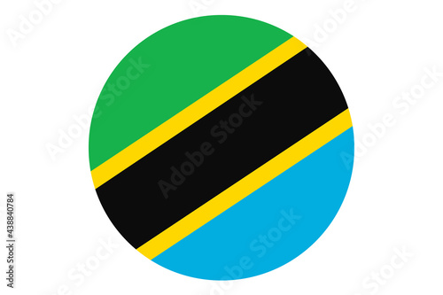 Free Download Circle flag vector of Tanzania on white background. - GFXLoad