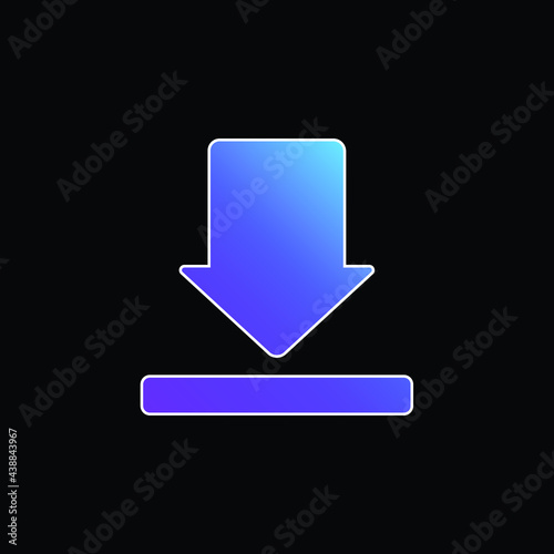 Arrow blue gradient vector icon