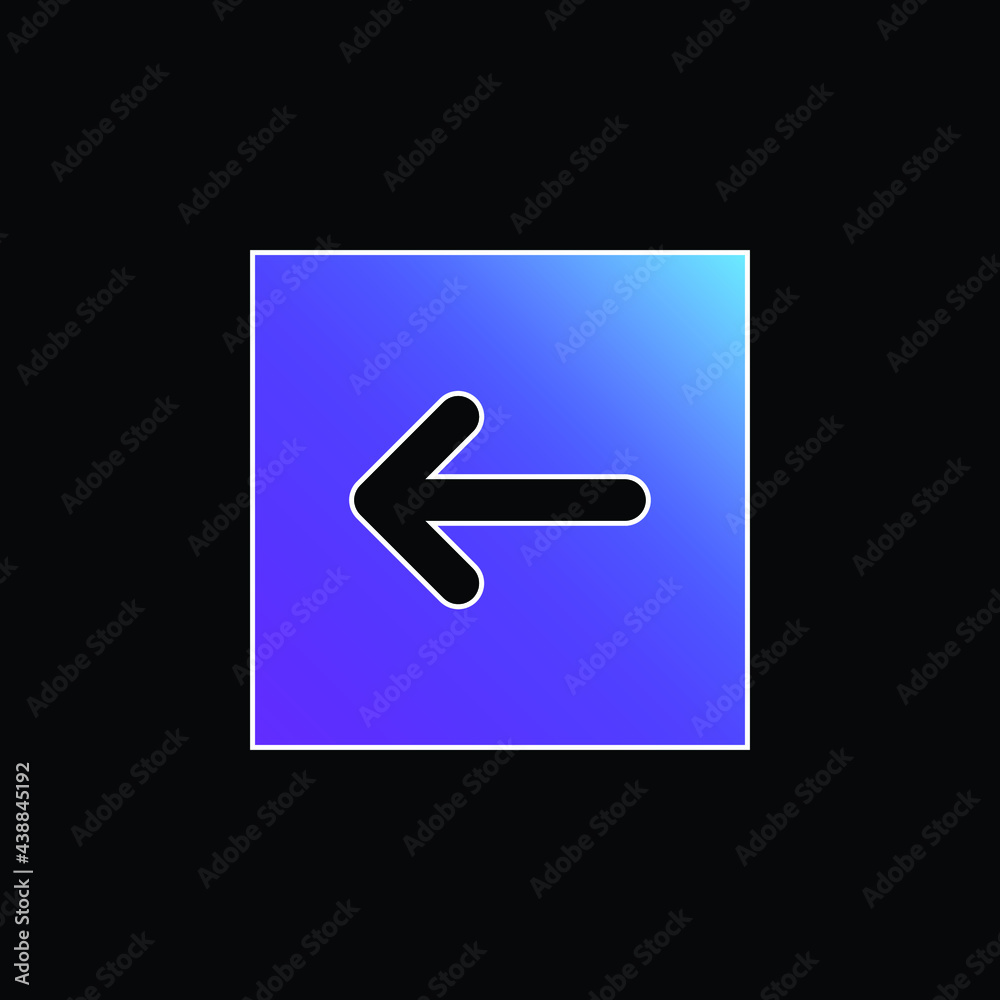 Back Arrow blue gradient vector icon Back Arrow blue gradient vector icon