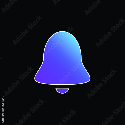 Alarm Bell blue gradient vector icon