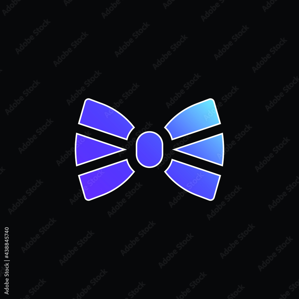 Bow Tie blue gradient vector icon Bow Tie blue gradient vector icon