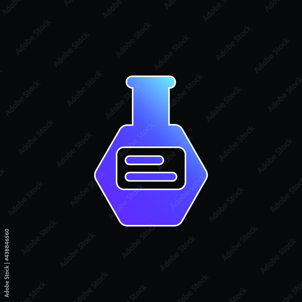 Bottle Of Pills blue gradient vector icon Bottle Of Pills blue gradient vector icon