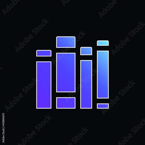 Book blue gradient vector icon
